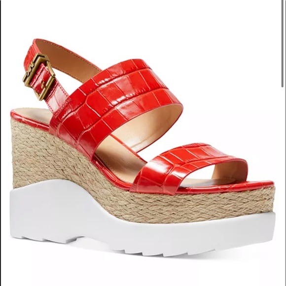 MICHAEL Michael Kors Shoes - Michael Kors Rhett Wedge Sandals new in box